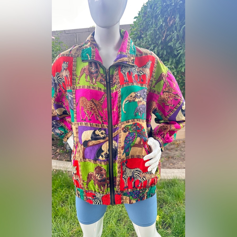 Colorful Animal Print Women's Jacket P853